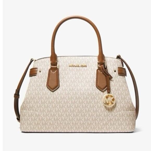 Michael Kors Lynn Vanilla Large Satchel - Picture 1 of 11